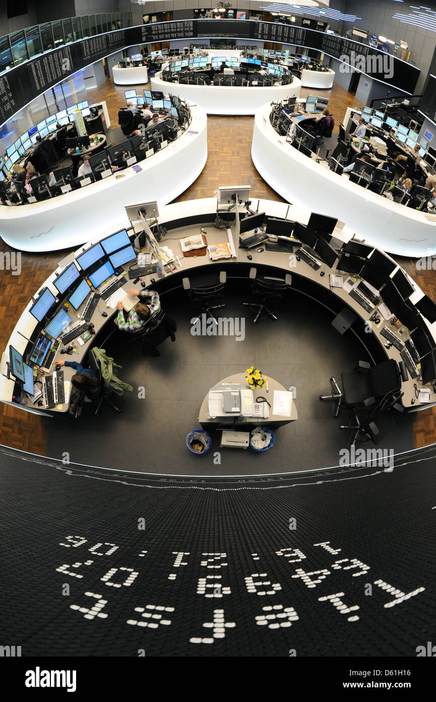 A Low Of 6 499 Points Is Displayed On The Dax Board In The