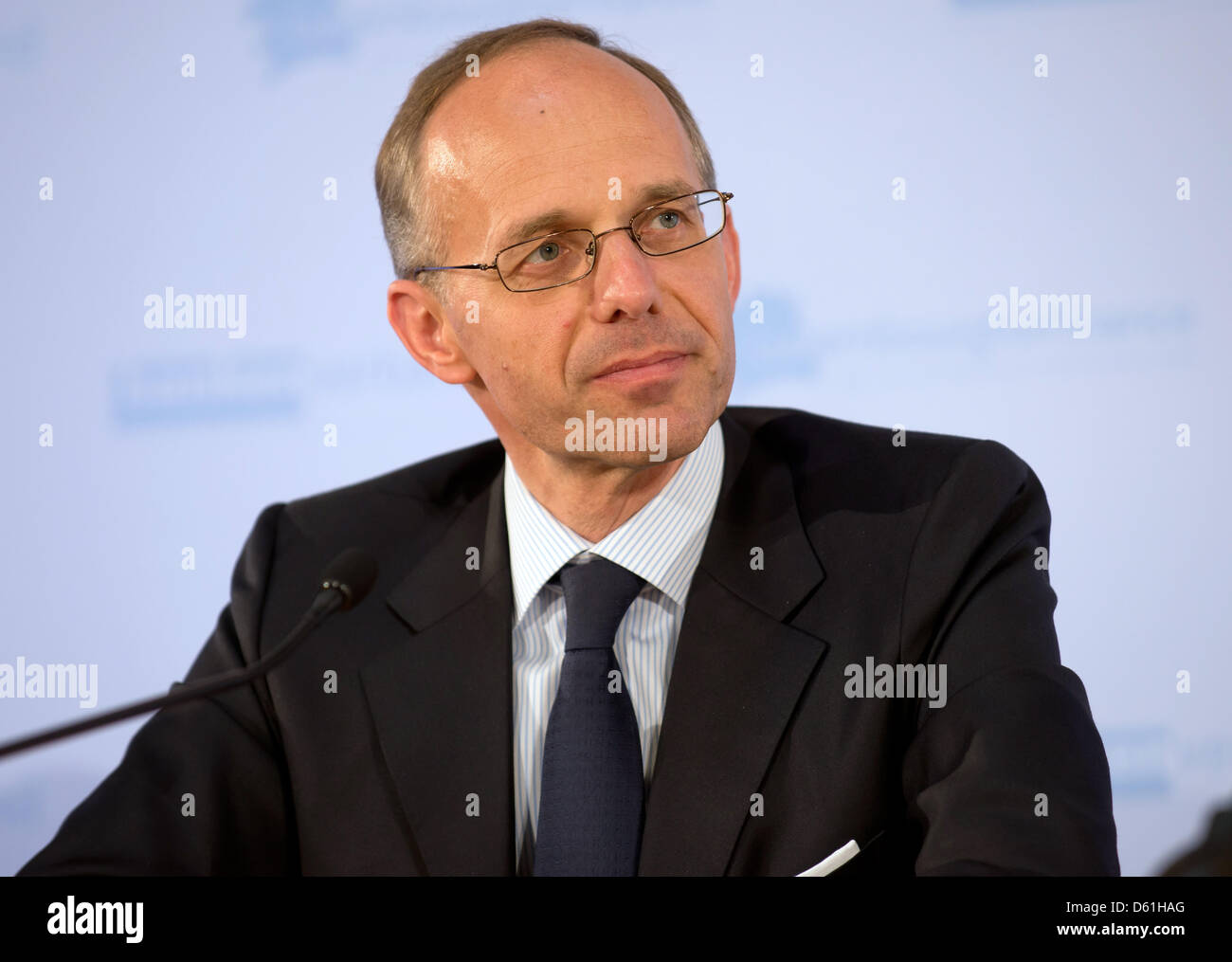 Finance Minister of Luxembourg Luc Frieden discusses the topics of ...