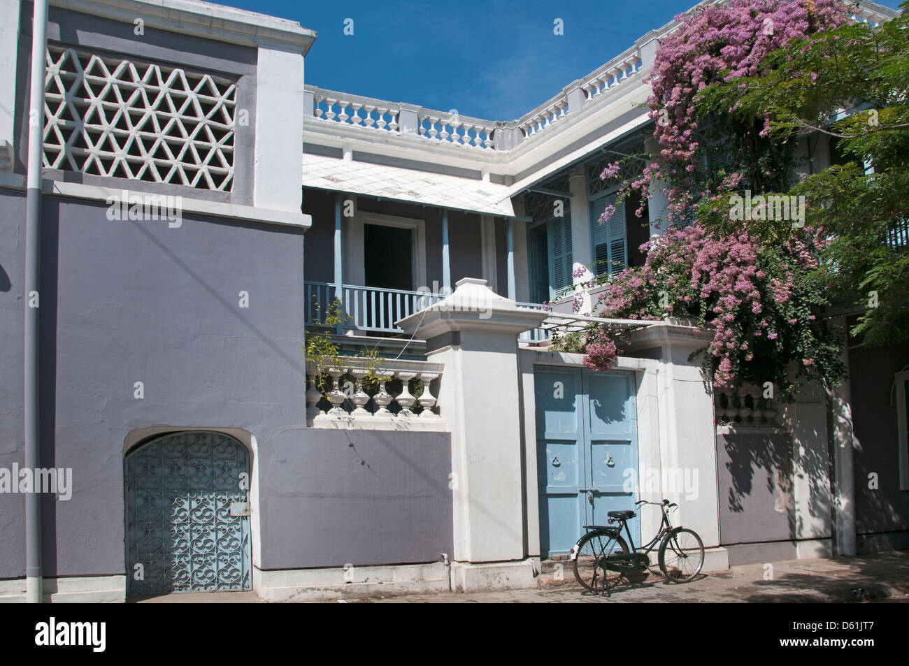 City House Villa Puducherry ( Pondicherry ) India Tamil Nadu Stock