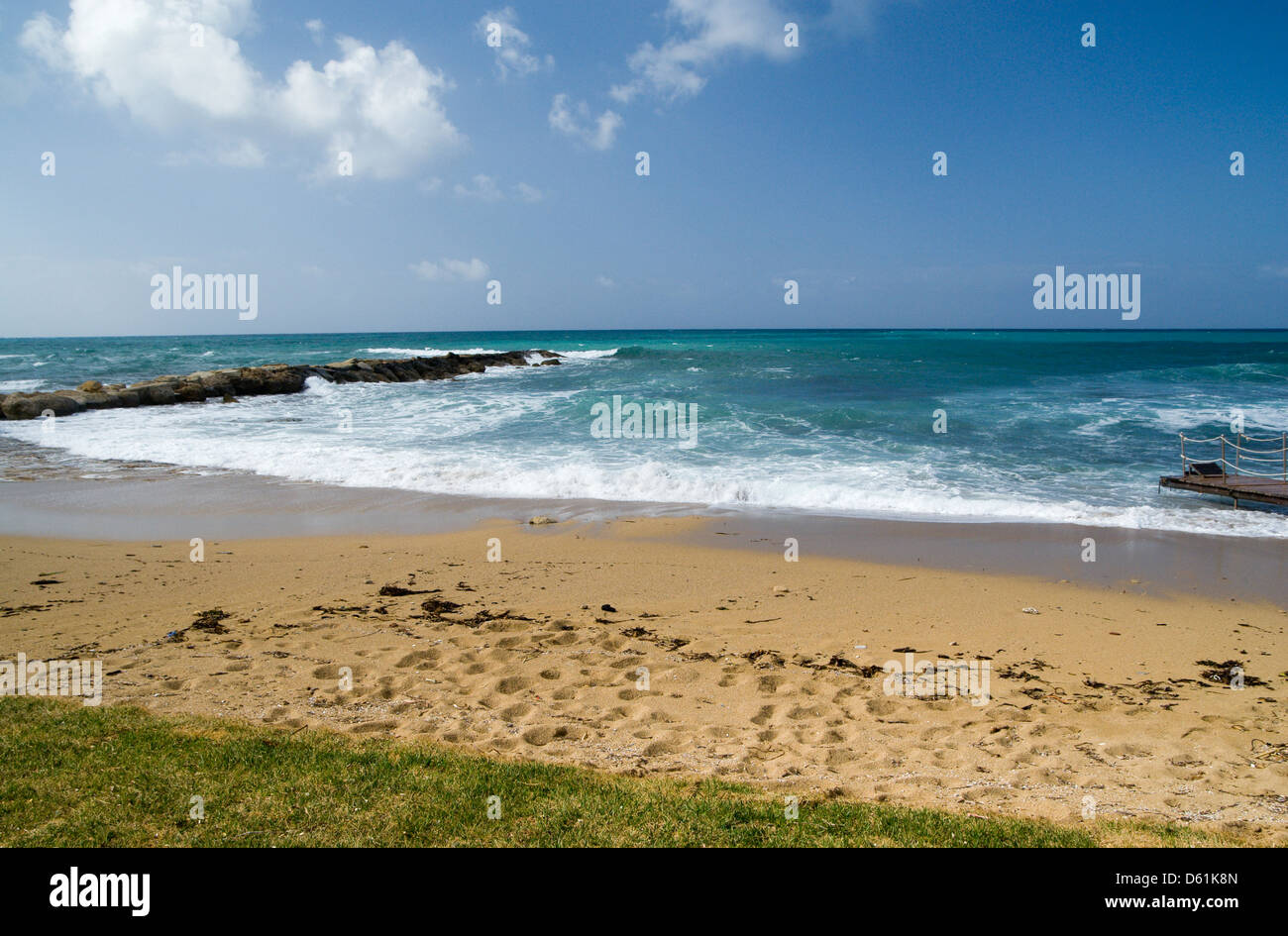 beach paphos cyprus Stock Photo