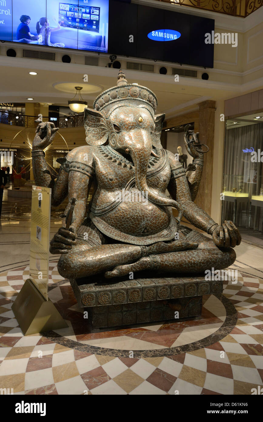 A Hindu god statue as part of the Diwali celebrations (Festival of