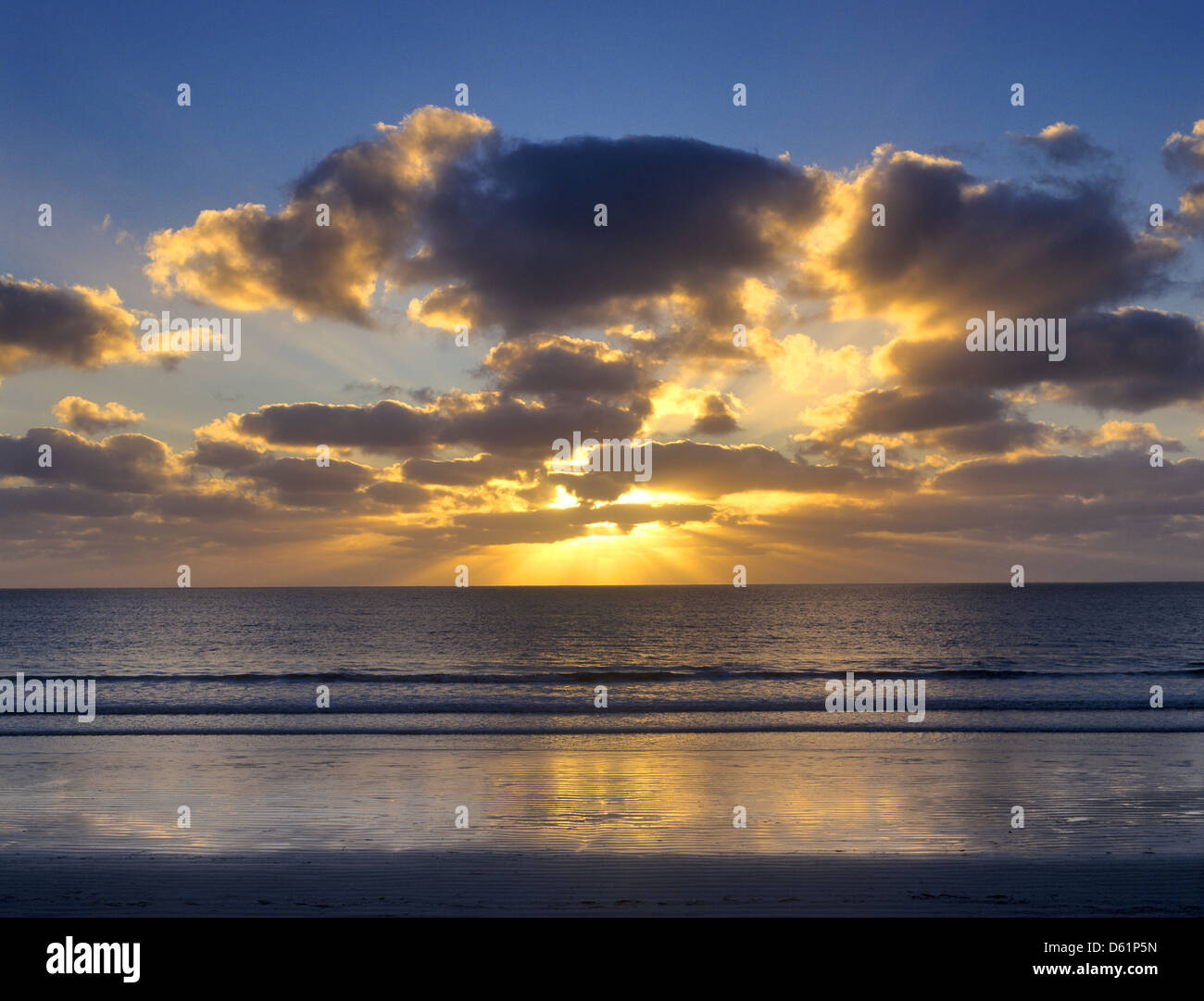 South Australia, Fowlers Bay sunrise over the Southern Ocean Stock Photo