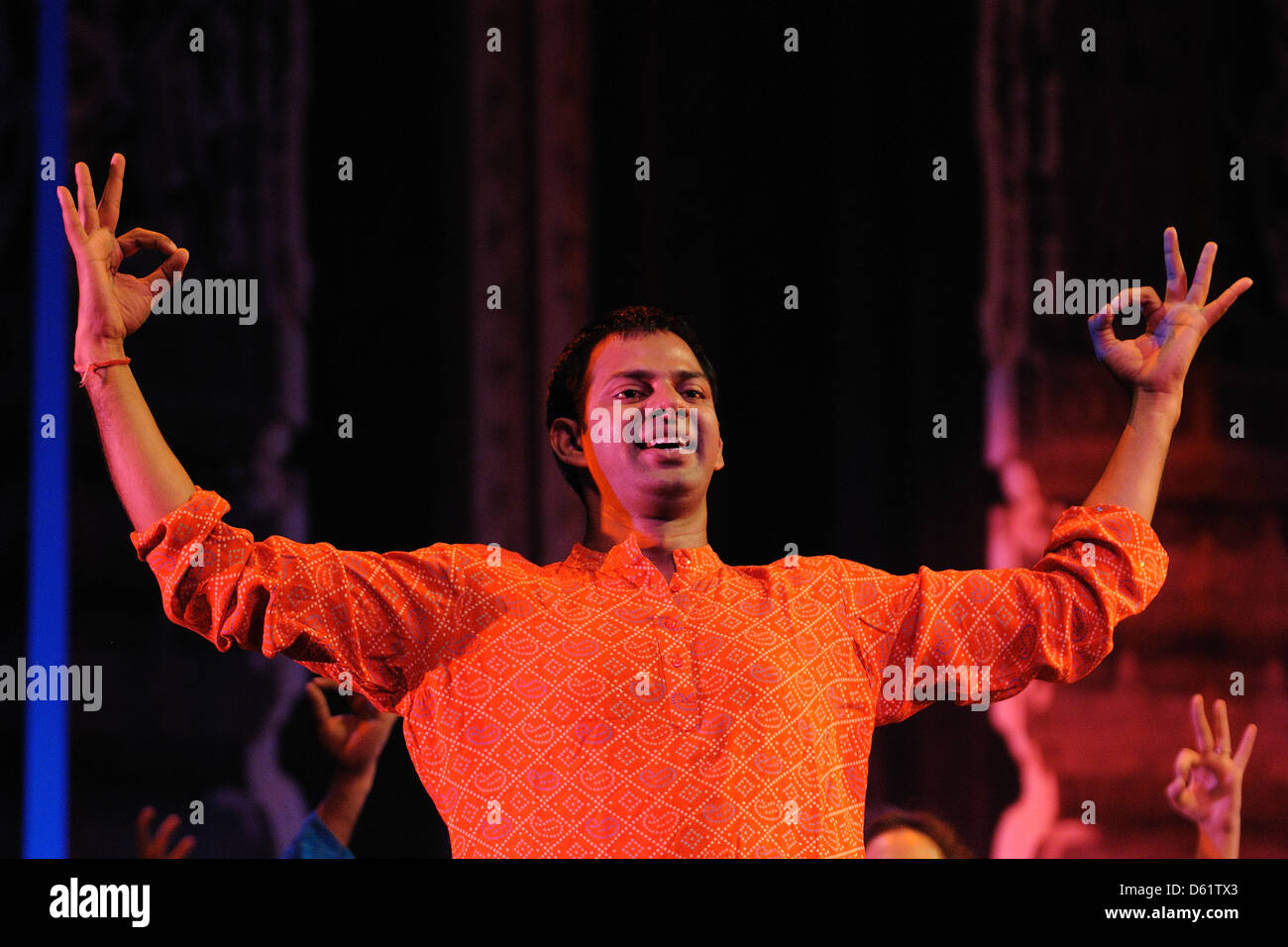 BARCELONA, SPAIN - OCT 28: Bollywood arrives to Barcelona with the musical 'Bollywood Love Story' performed at Theatre Victoria. Stock Photo