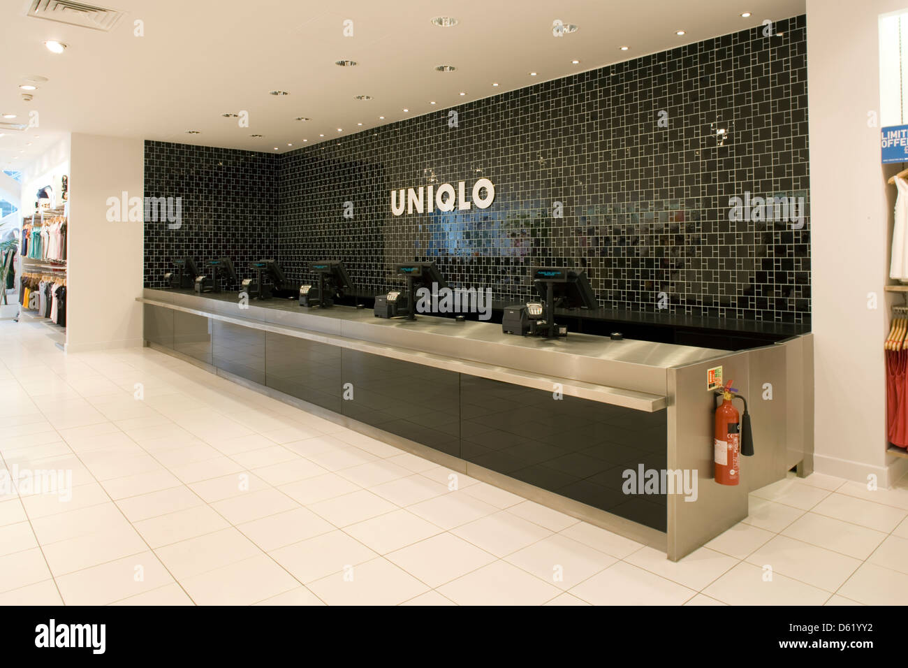 Uniqlo Kensington High Street London Stock Photo Alamy
