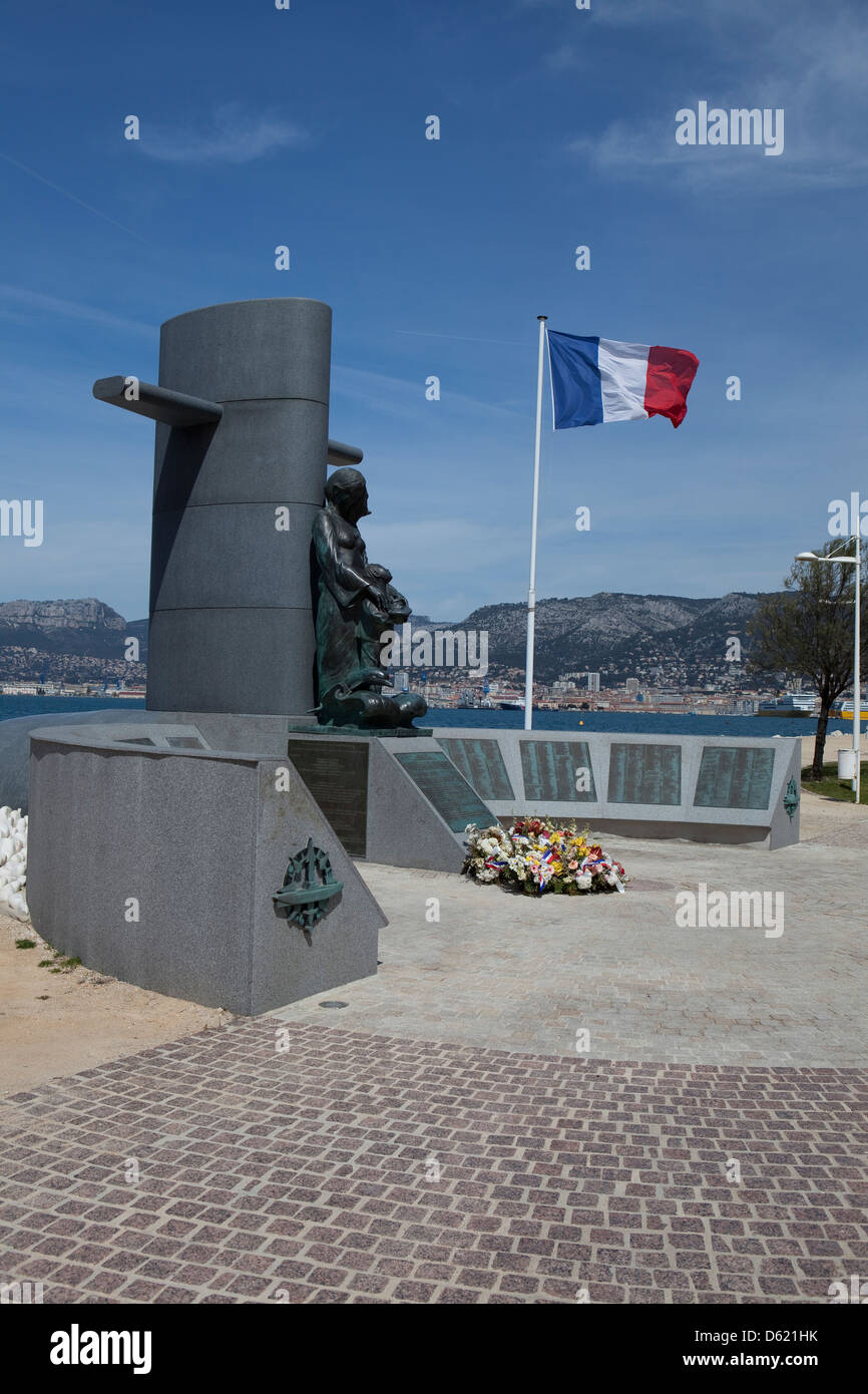 Toulon (Var,France) : Memorial to submariners Stock Photo