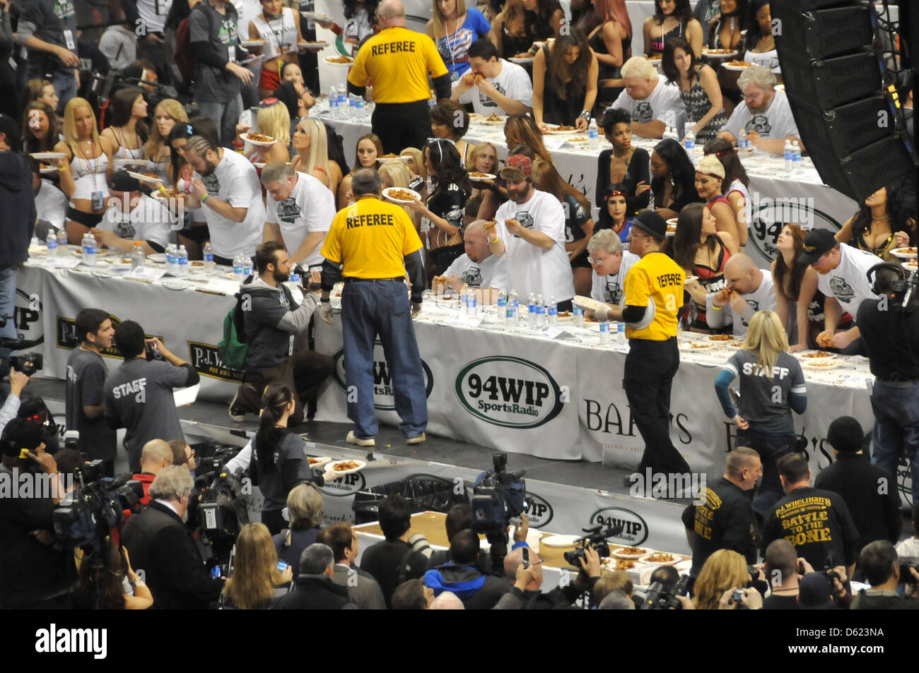 Atmosphere SportsRadio 94 WIP's Wing Bowl 20 at the Wells Fargo Center