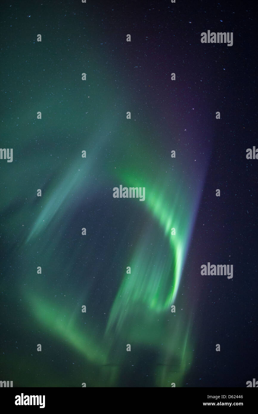 Aurora Borealis or Northern lights, Iceland Stock Photo - Alamy