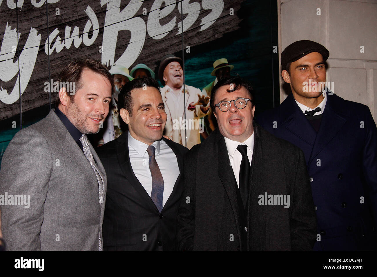 Matthew Broderick, Mario Cantone, Nathan Lane and Cheyenne Jackson Broadway Opening Night of