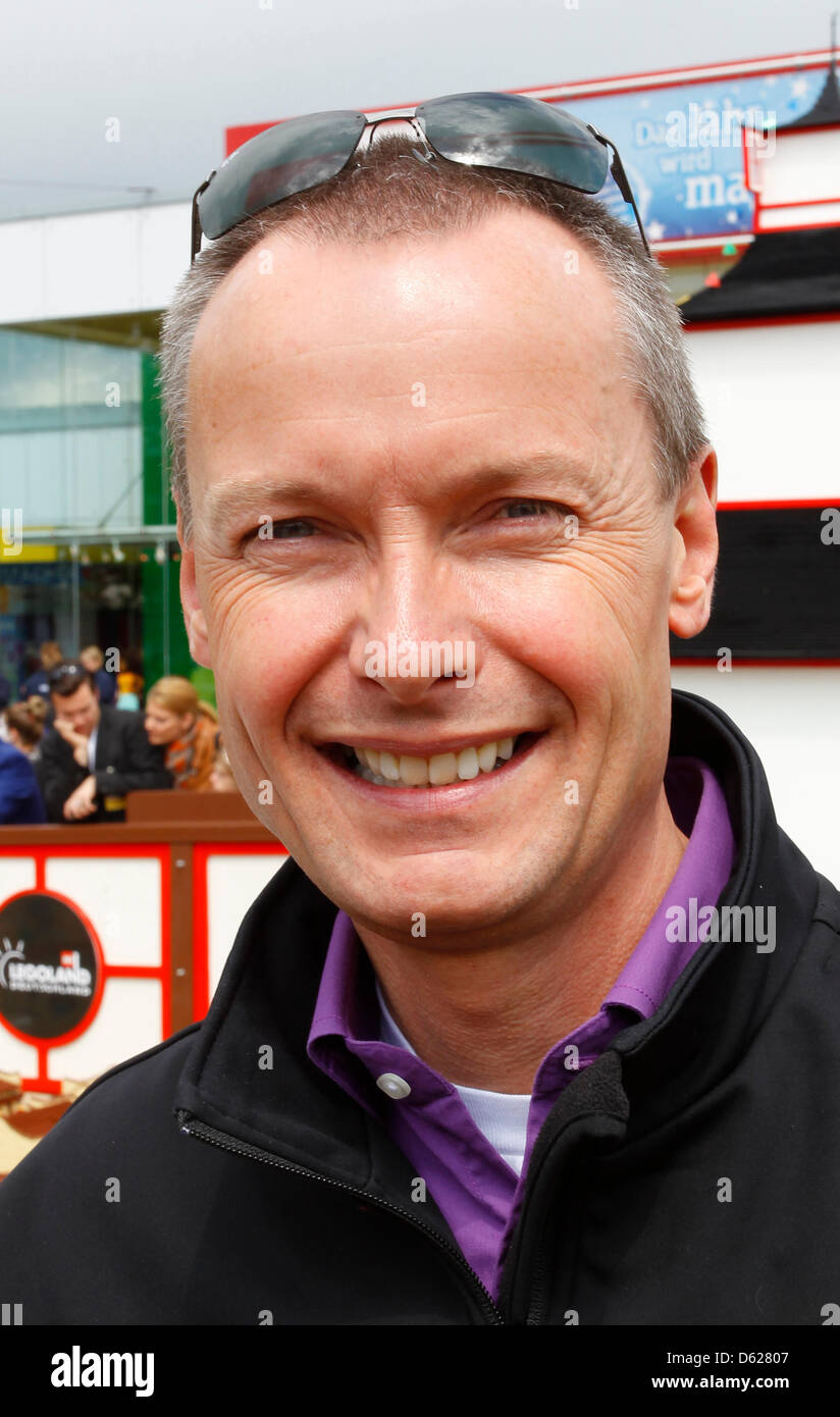 Legoland CEO Hans Aksel Pedersen at the Legoland theme park in Guenzburg, Germany, 15 May 2012. On 17 May 2012, Legoland Guenzburg celebrates its 10th birthday. Photo: KARL-JOSEF HILDENBRAND Stock Photo