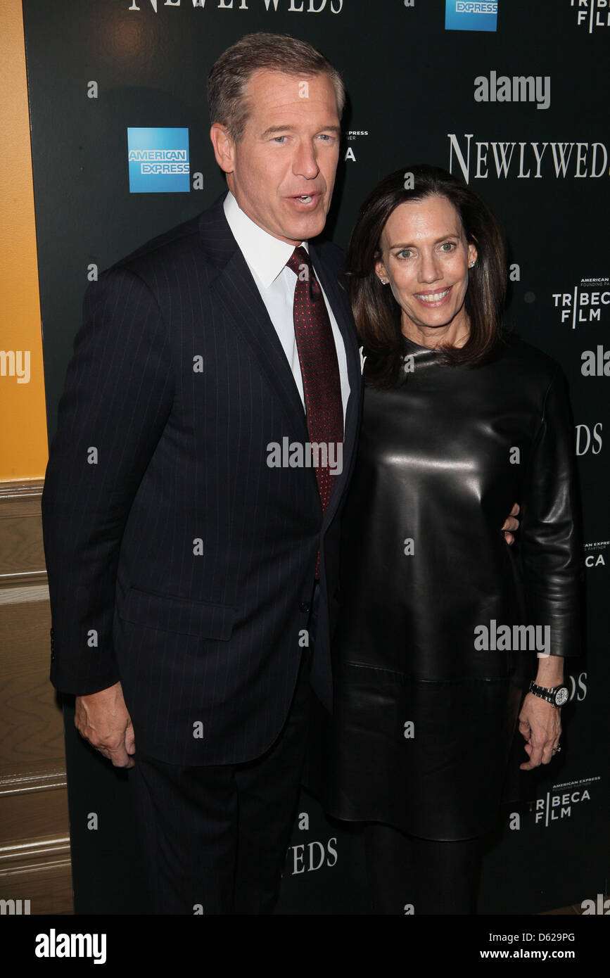 Brian Williams, Jane Williams The New York Premiere of 'Newlyweds' held ...