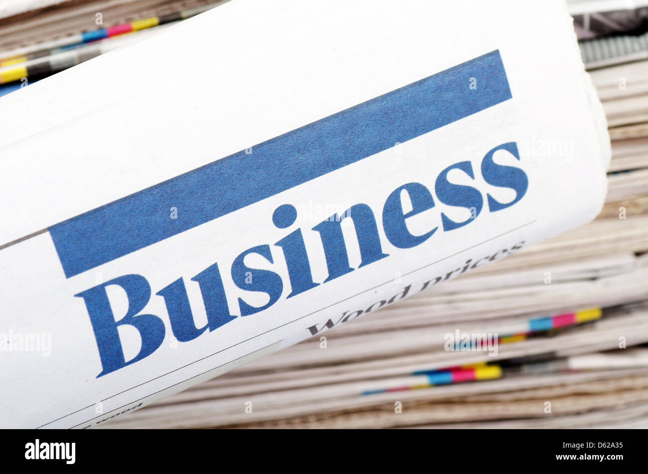 The business newspaper Stock Photo - Alamy