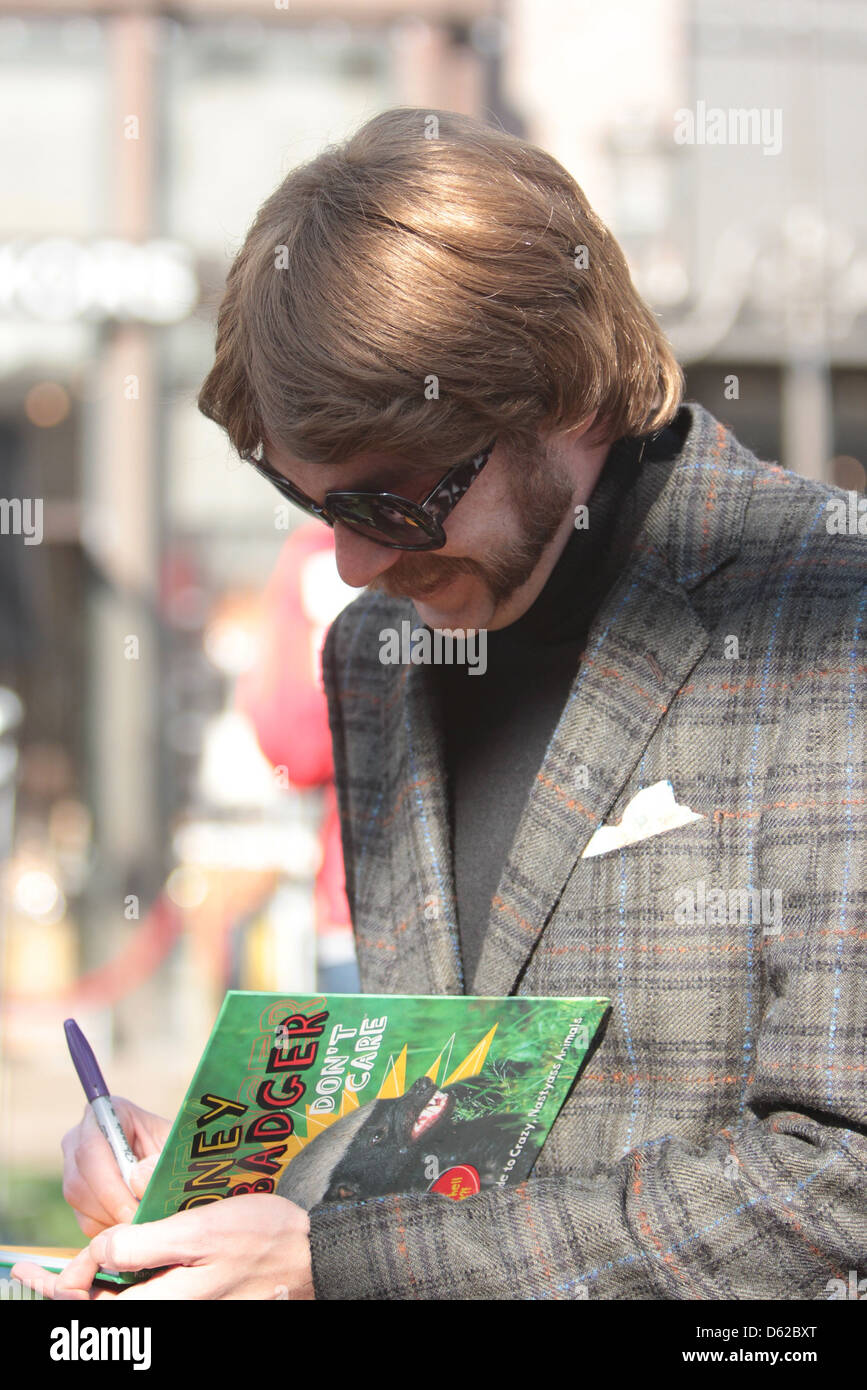 Randall YouTube Celebrity and Author promoting his book 'Honey Badger