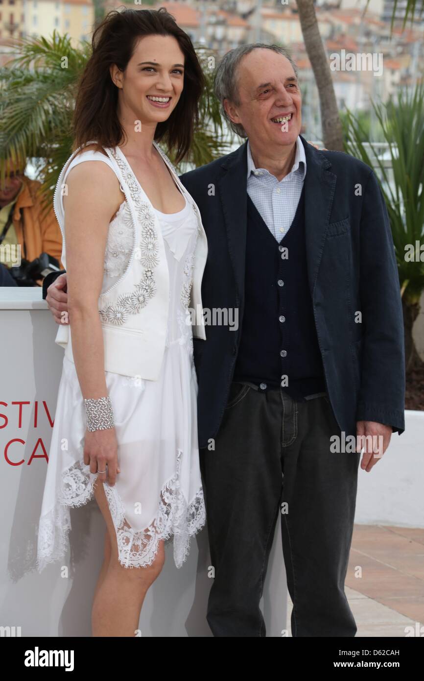Actress Asia Argento and her father, director Dario Argento pose at the