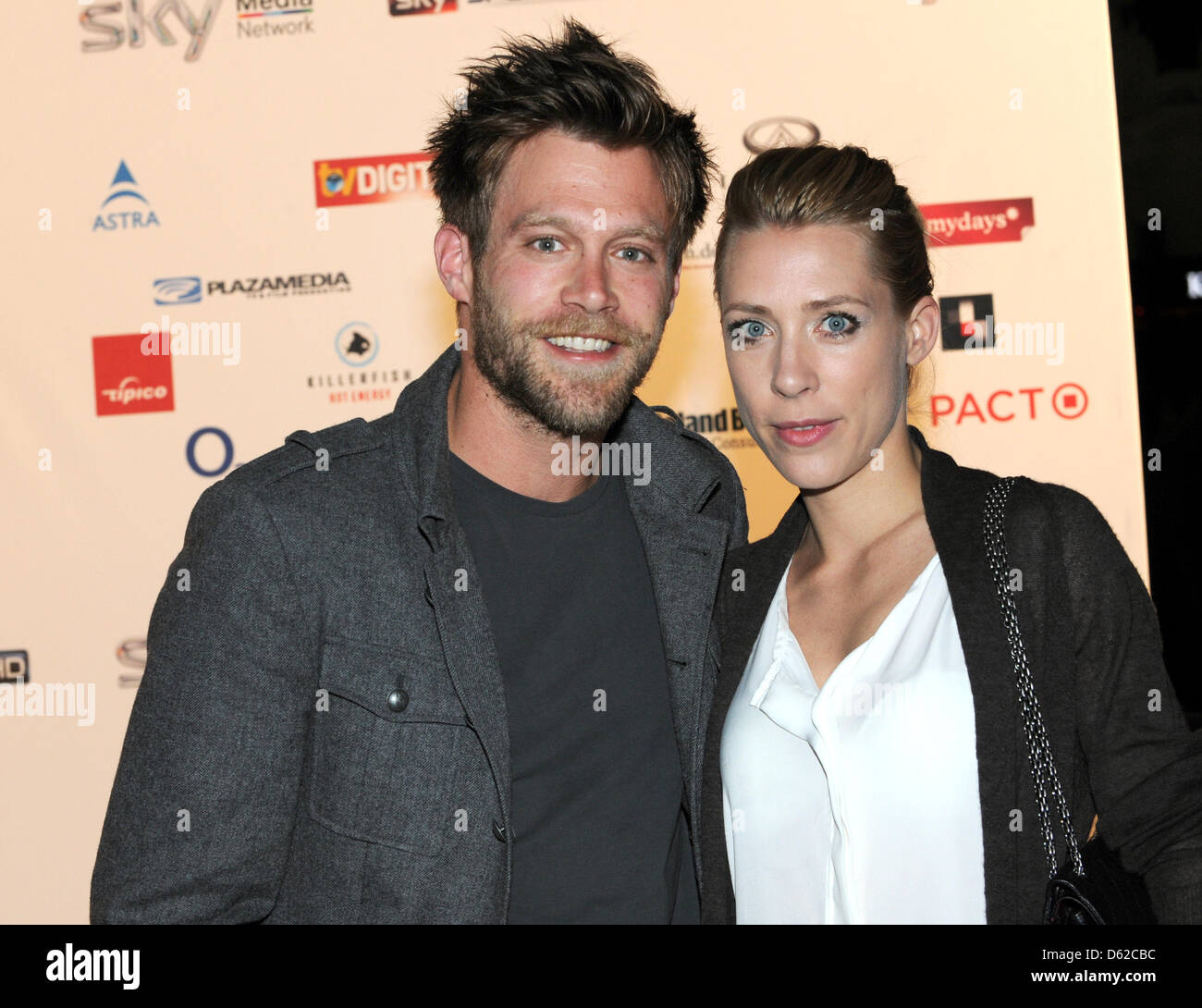 Actor Ken Duken and his wife Marisa arrive at the 'Sky Champions Night'  hosted by boradcaster Sky Deutschland at 'Heart' in Munich, Germany, 18 May  2012. The party was initiated, due to
