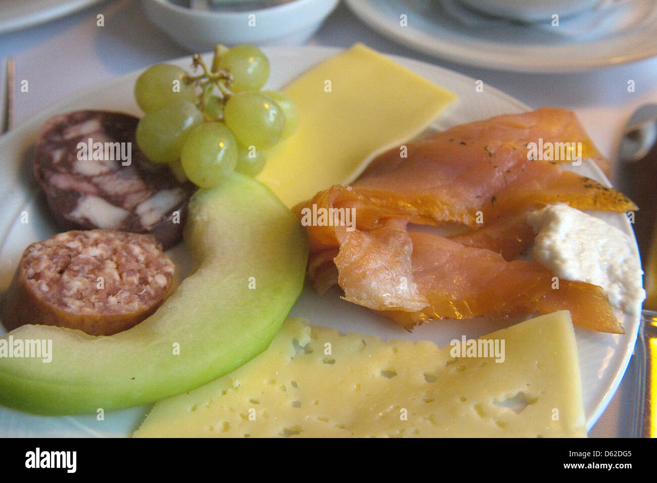 Breakfast plate of typical German selections Stock Photo Alamy
