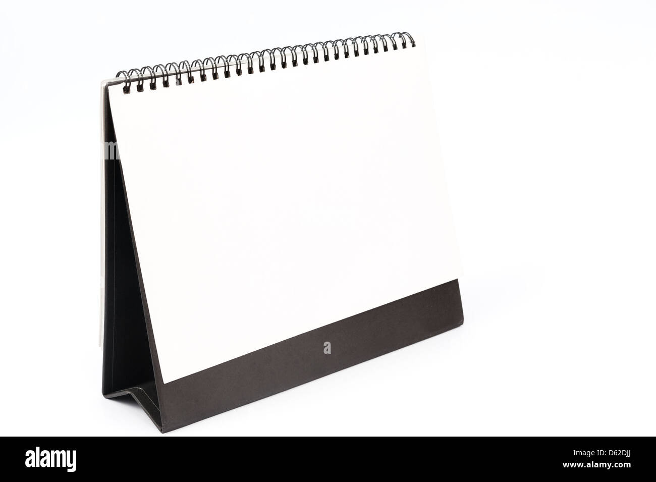 Blank desktop calendar isolated on white background Stock Photo