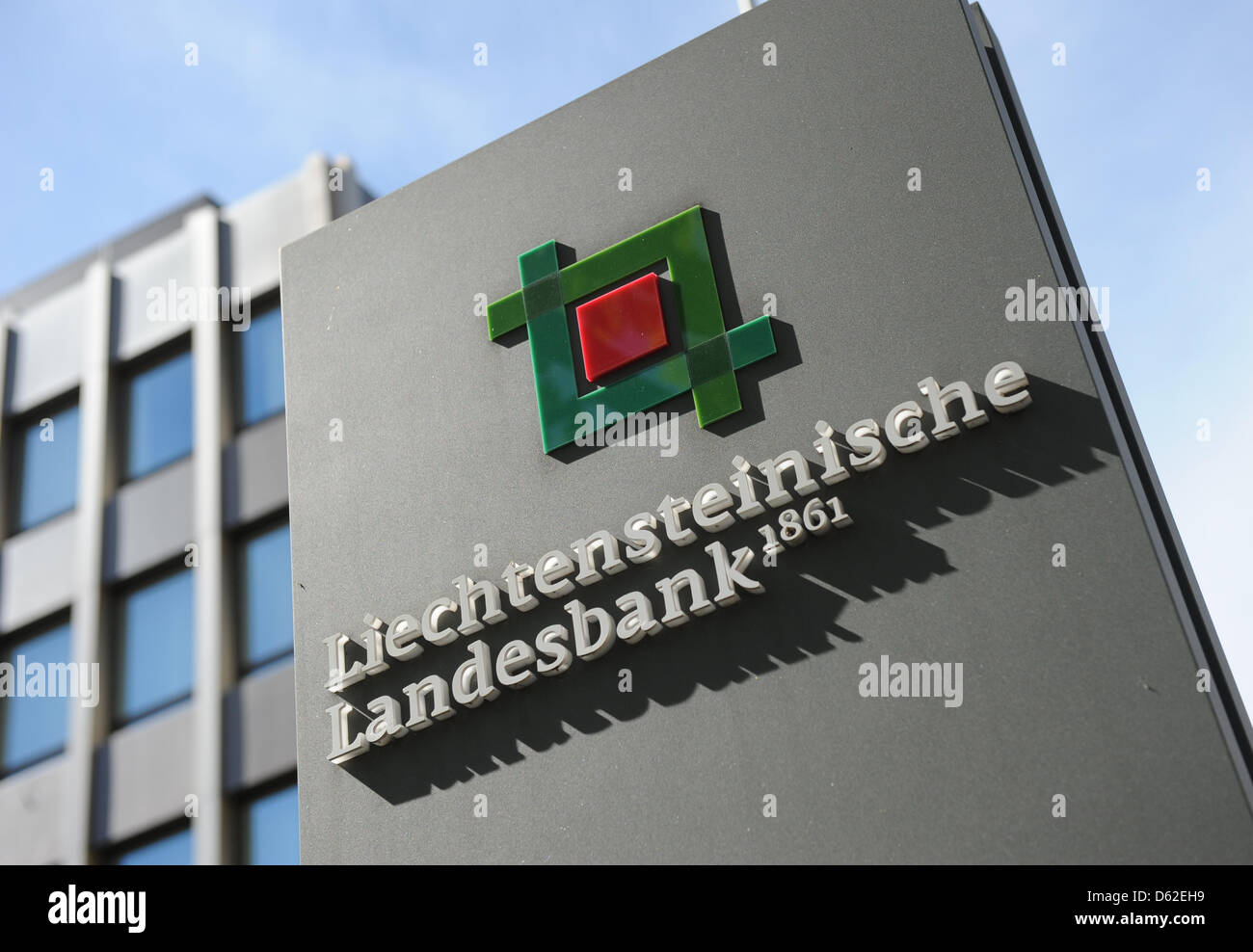 Logo And Lettering Of The Liechtenstein Landesbank At The Bank S Stock Photo Alamy