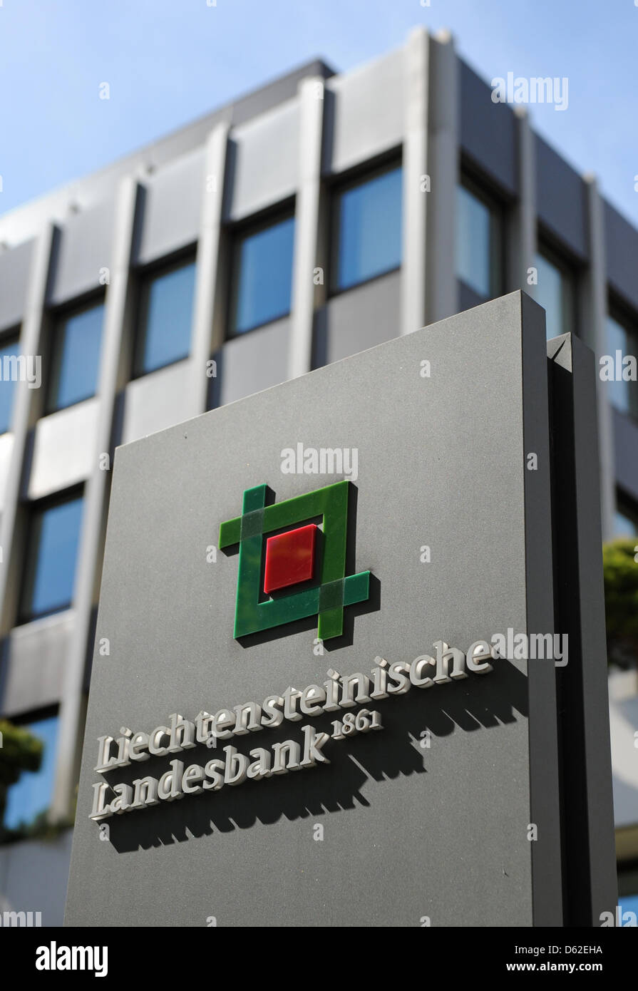 Logo And Lettering Of The Liechtenstein Landesbank At The Bank S Stock Photo Alamy
