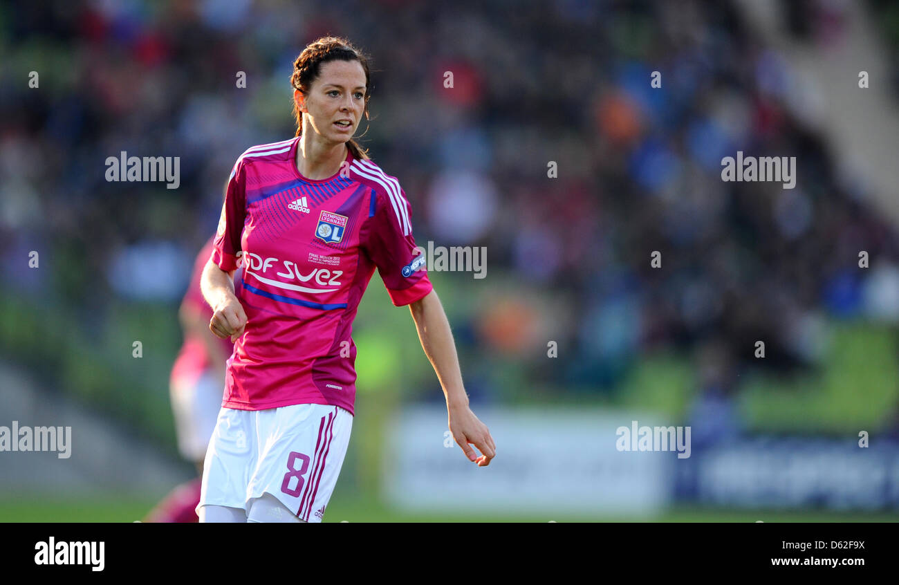 Lyon's Lotta Schelin during the UEFA Champions League women's final between Olympique Lyon and 1. FFC Frankfurt at Olympic Stadium in Munich, Germany, 17 May 2012. Photo: Thomas Eisenhuth Stock Photo