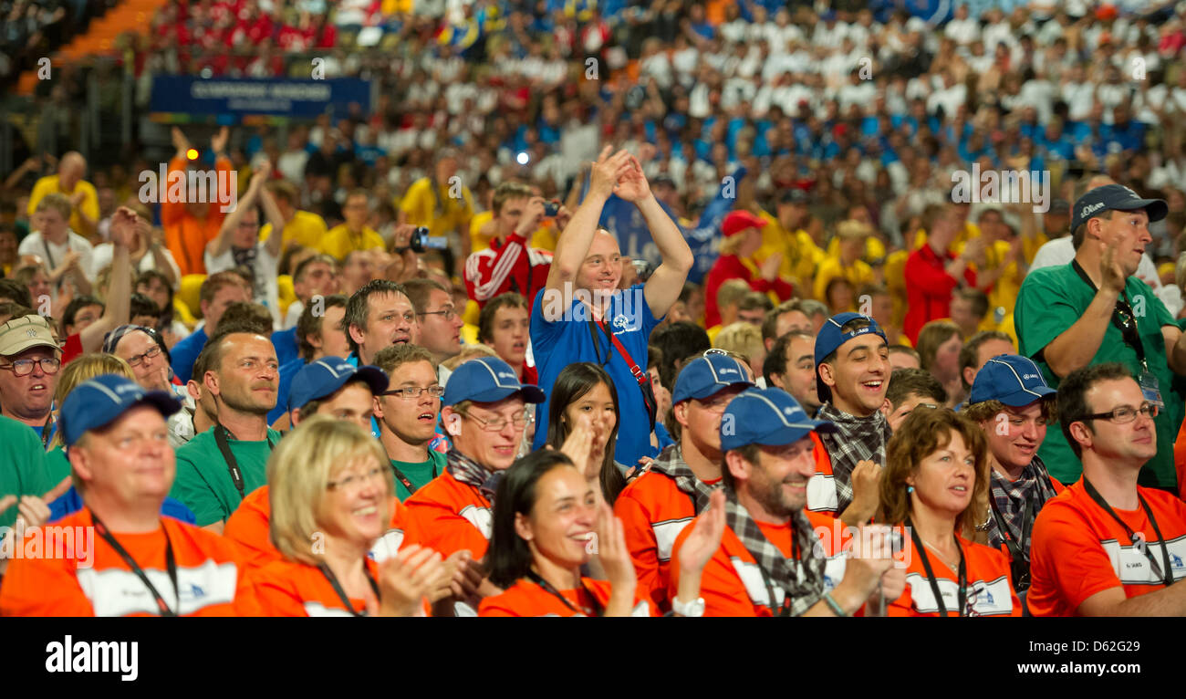 Athletes celebrate during the opening of the Special Olympics 2012 in ...