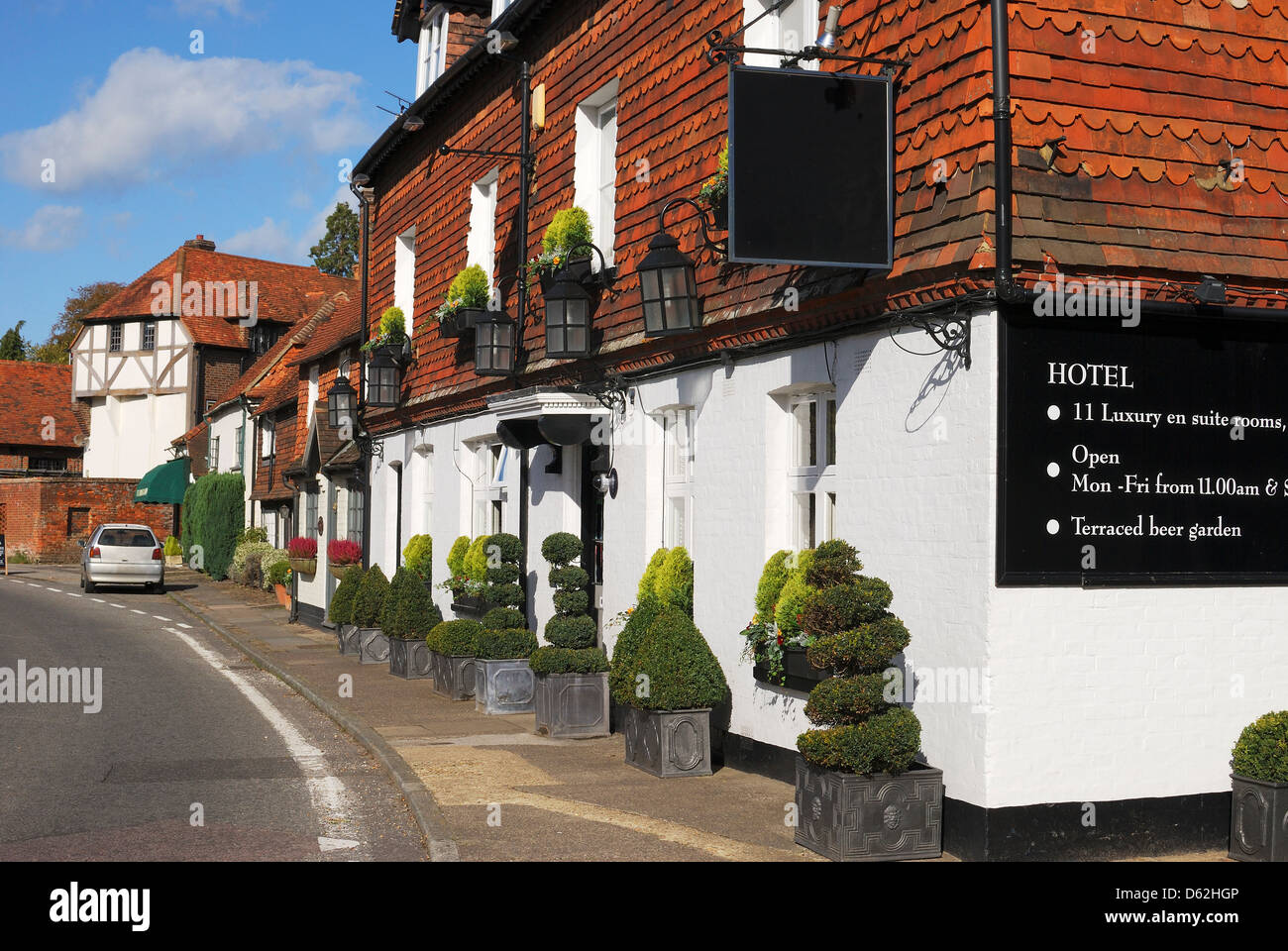 Hotel Public house and Inn at the village of Chiddingfold. Surrey. England Stock Photo