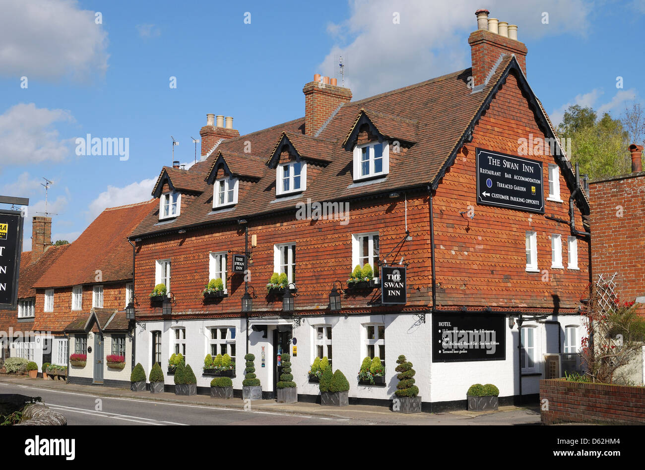 The Swan Inn in the village of Chiddingfold. Surrey. England Stock