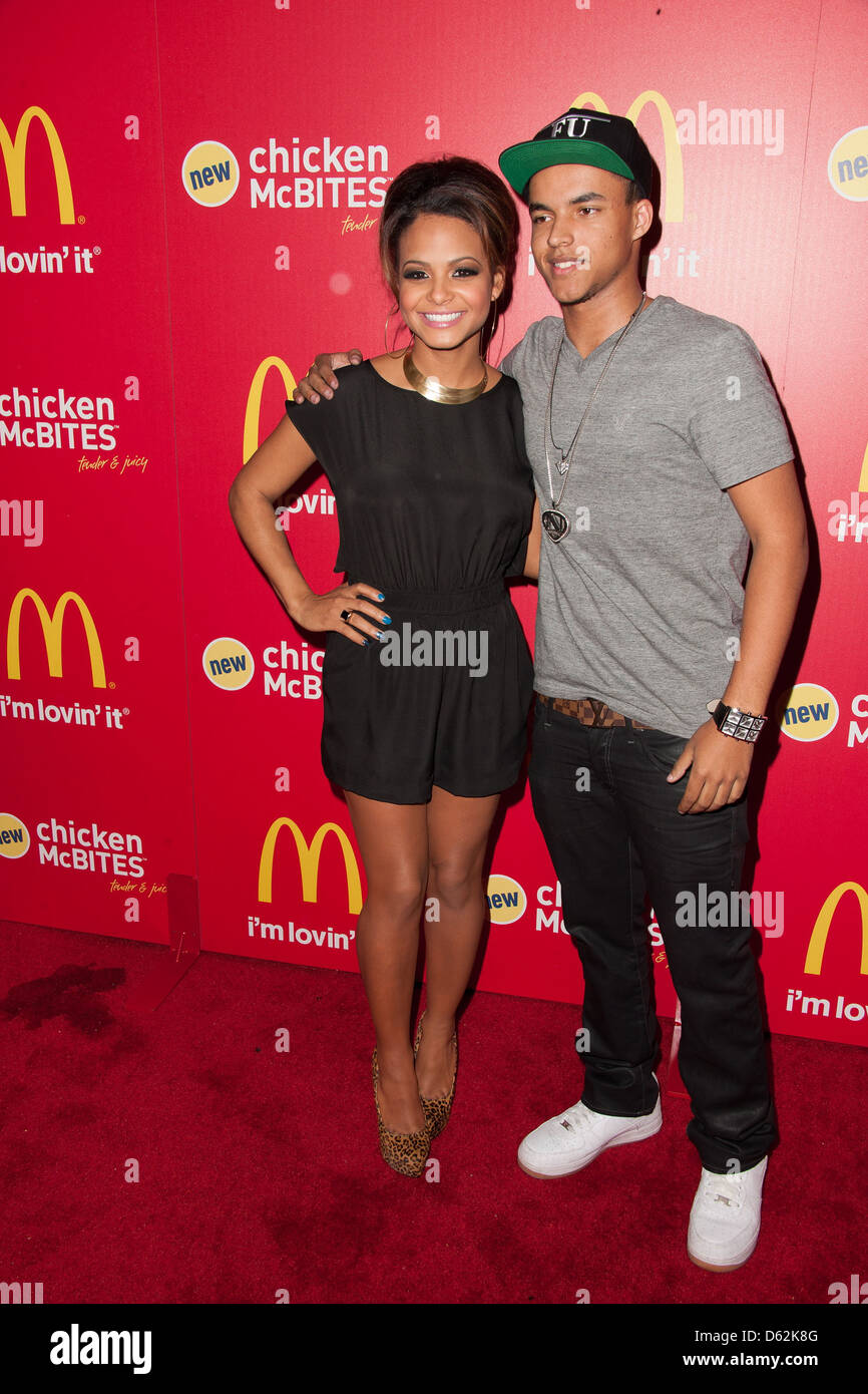 Christina Milian, Connor Cruise McDonald's launches new 'Hollywood