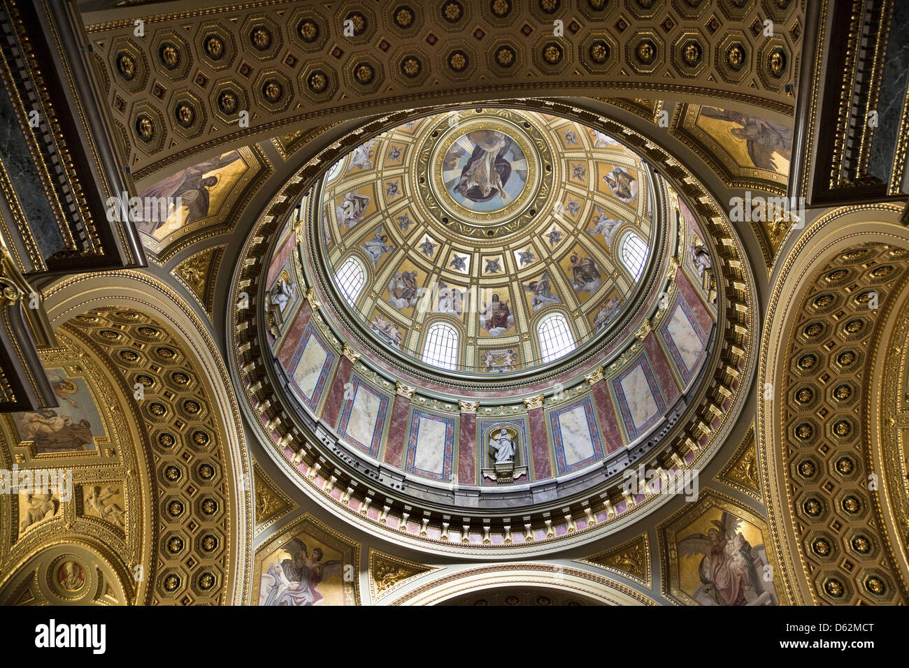 St. Stephen's Basilica (Szent Istvan Basilica) Budapest, Hungary. Stock Photo