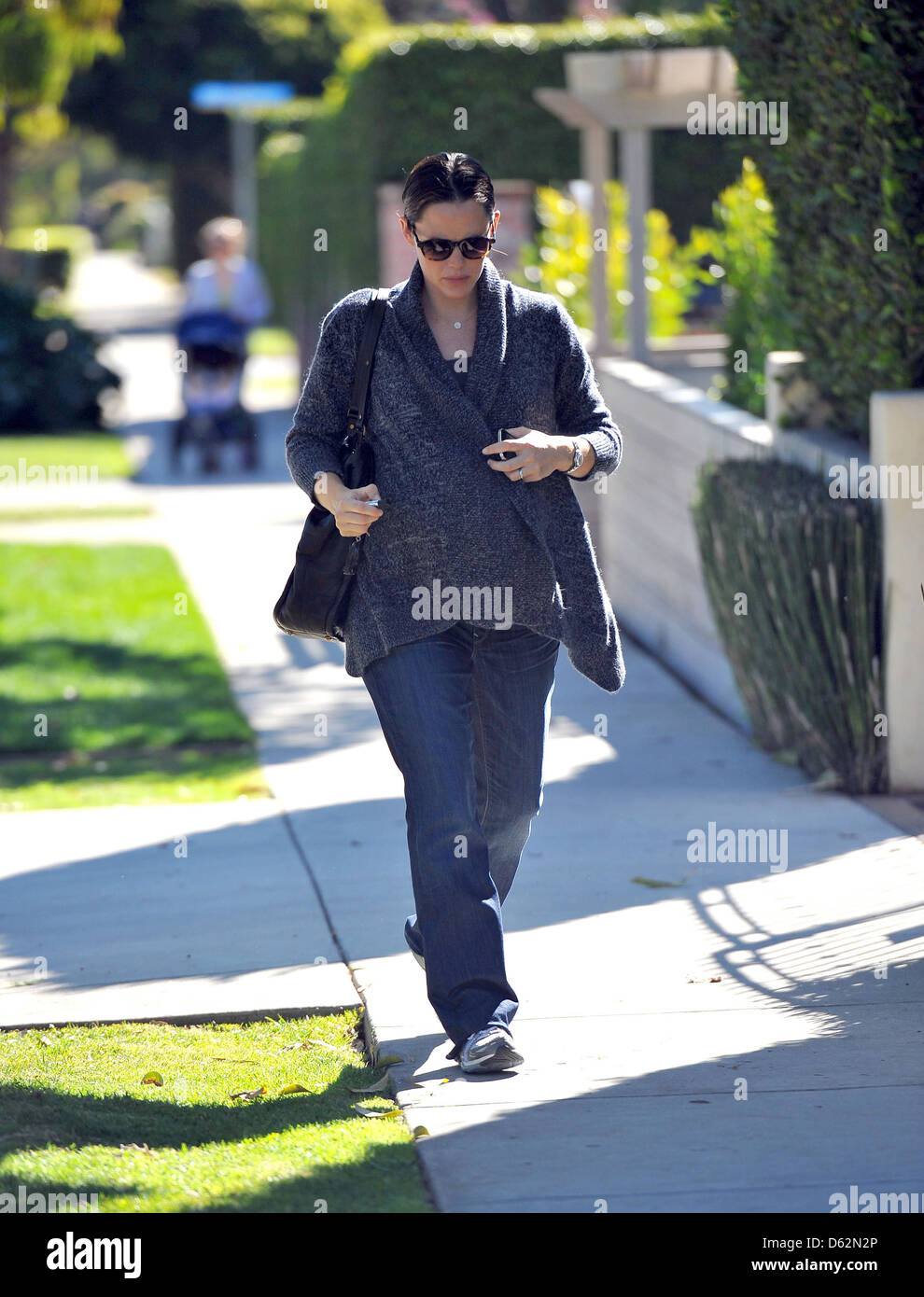 A very pregnant Jennifer Garner out and about Los Angeles, California