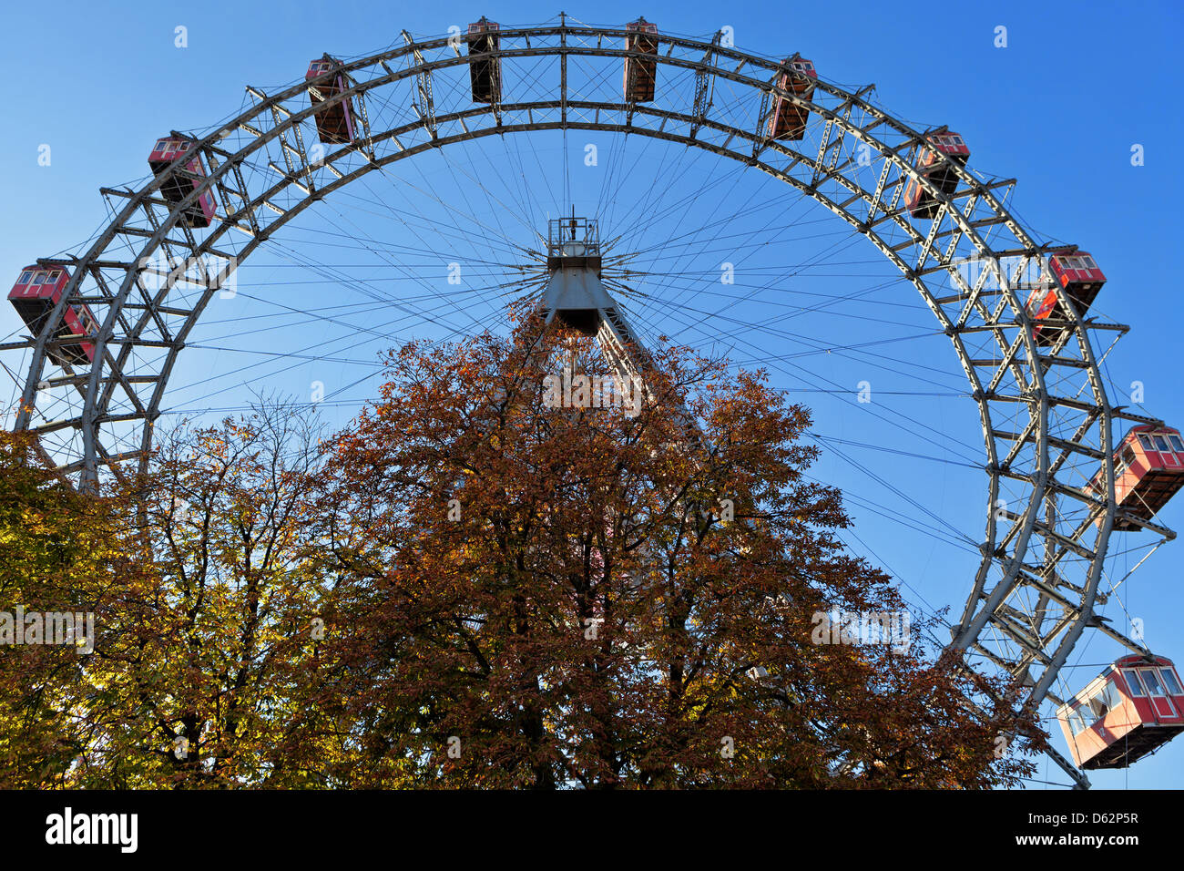 Giant ferris wheel in Vienna Stock Photo