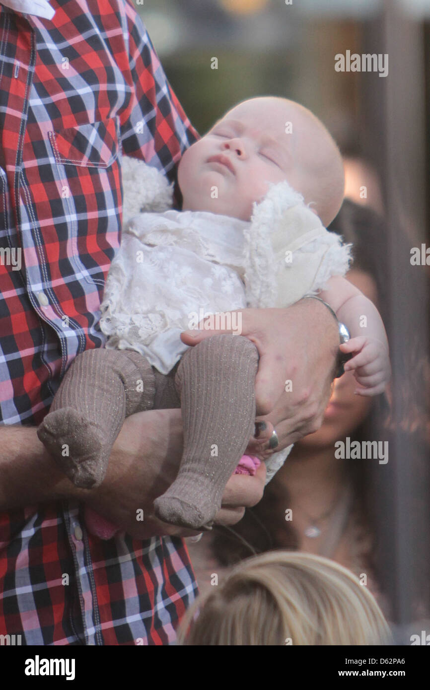 Hattie McDermott appears on 'Extra' at The Grove in Hollywood Los