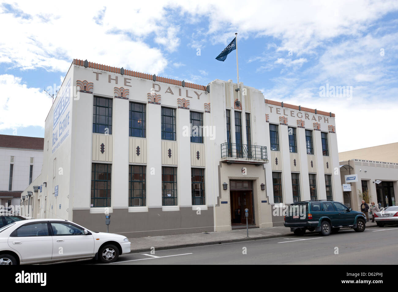 Art deco building in Napier, New Zealand Stock Photo