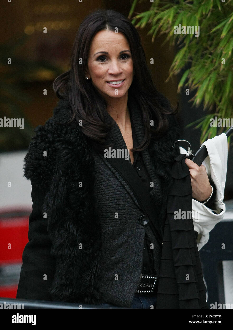 Andrea Mclean Celebrities at the ITV studios London, England - 25.01.12 ...