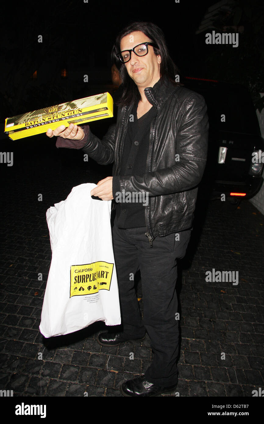 Jeordie White aka Twiggy Ramirez departs the Chateau Marmont Los