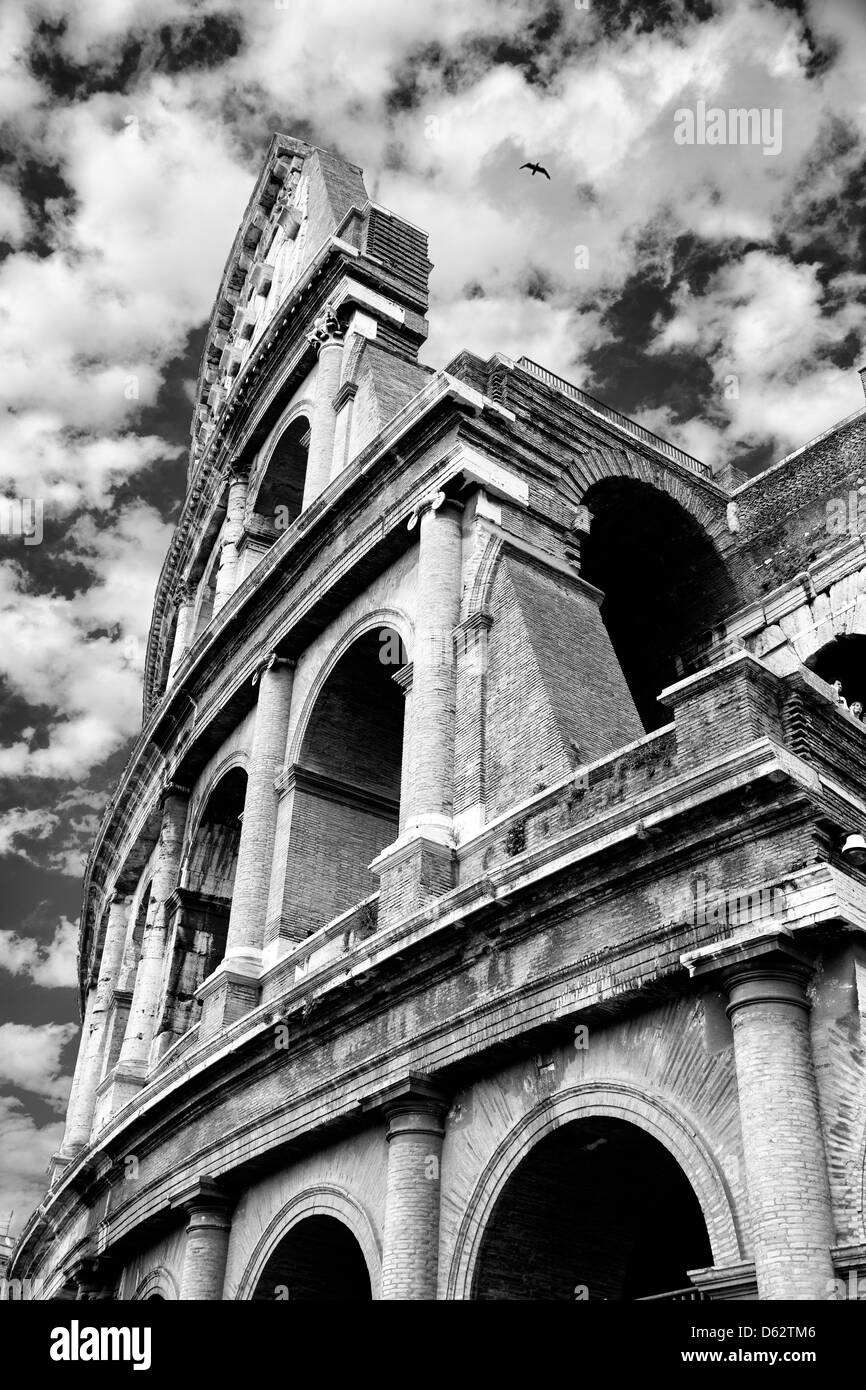 Colosseum exterior view Black and White Stock Photos & Images - Alamy