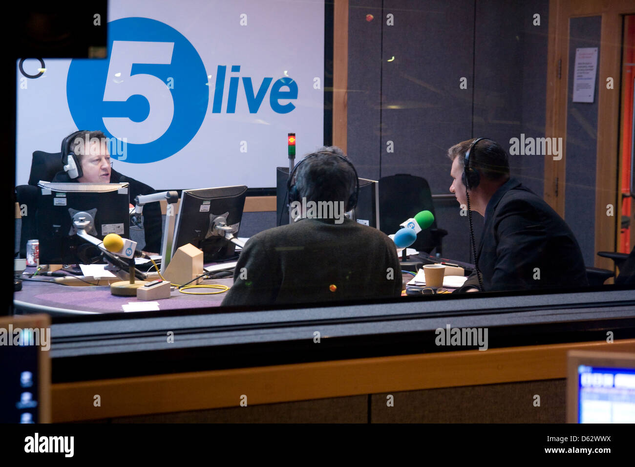 Simon Mayo and Mark Kermode at Radio five live, London England, United