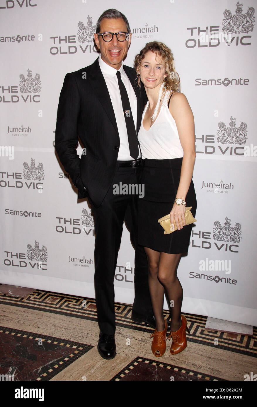 Emilie Livingston and Jeff Goldblum The Old Vic Theatre Company Benefit held at Gotham Hall - Arrivals. New York City, USA - Stock Photo