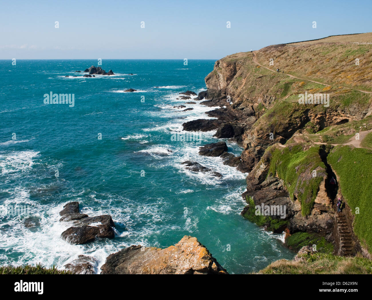 Most Southerly Point on the Lizard Peninsula Cornwall England UK Stock ...