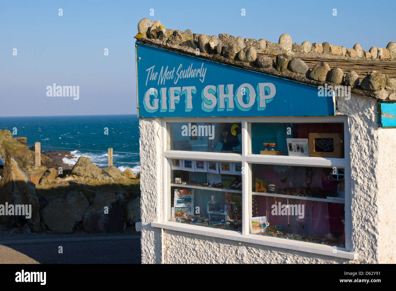 Most Southerly Point Gift Shop on the Lizard Peninsula Cornwall England UK 2013 Stock Photo