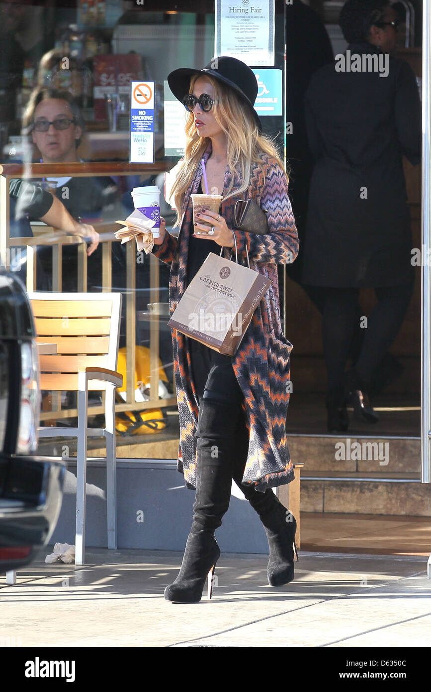 Rachel zoe leaving coffee bean hi-res stock photography and images