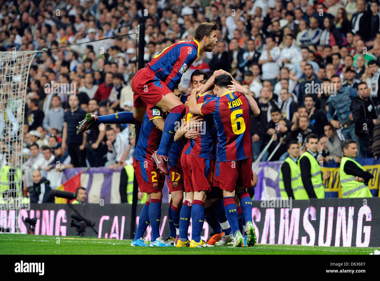 Pique Real Madrid playing against FC Barcelona at the Spanish Primera