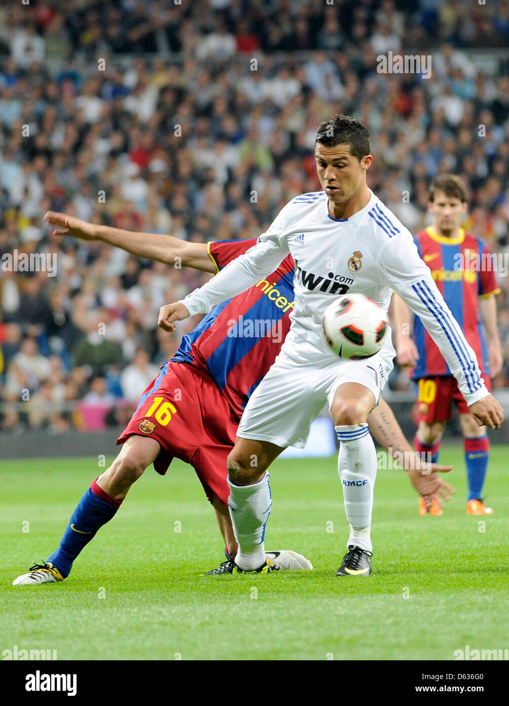 Ronaldo Real Madrid playing against FC Barcelona the Spanish Primera