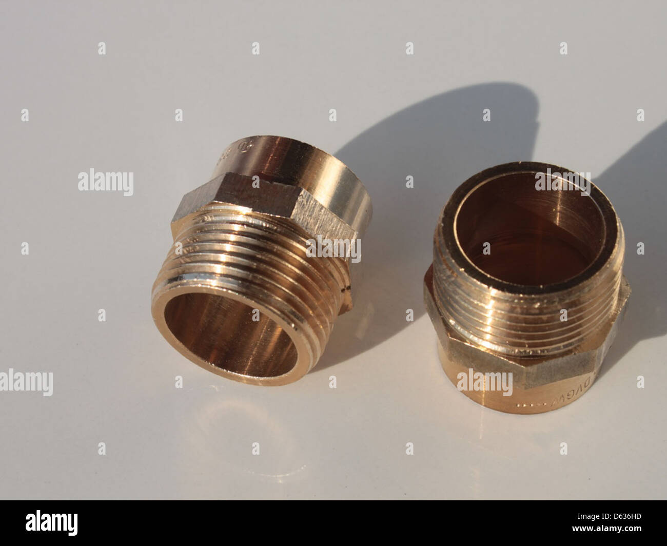CopperXMaleAdapter PipeThreadFittings 53123 Stock Photo Alamy