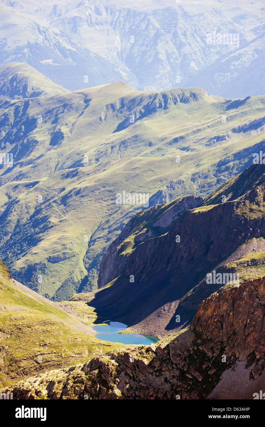 mountain lake, view from Pico de (3404m), the highest peak in the