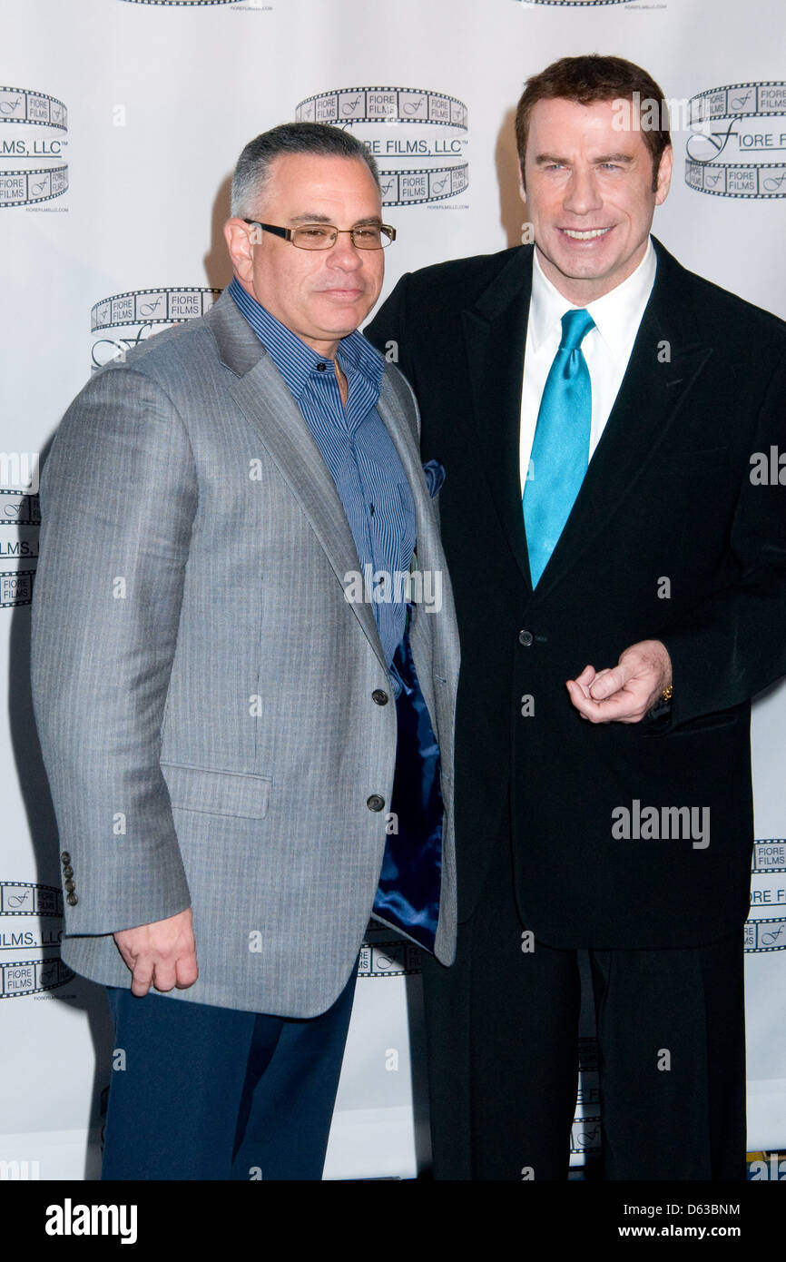 John Gotti Jr. and John Travolta 'Gotti: Three Generations' press