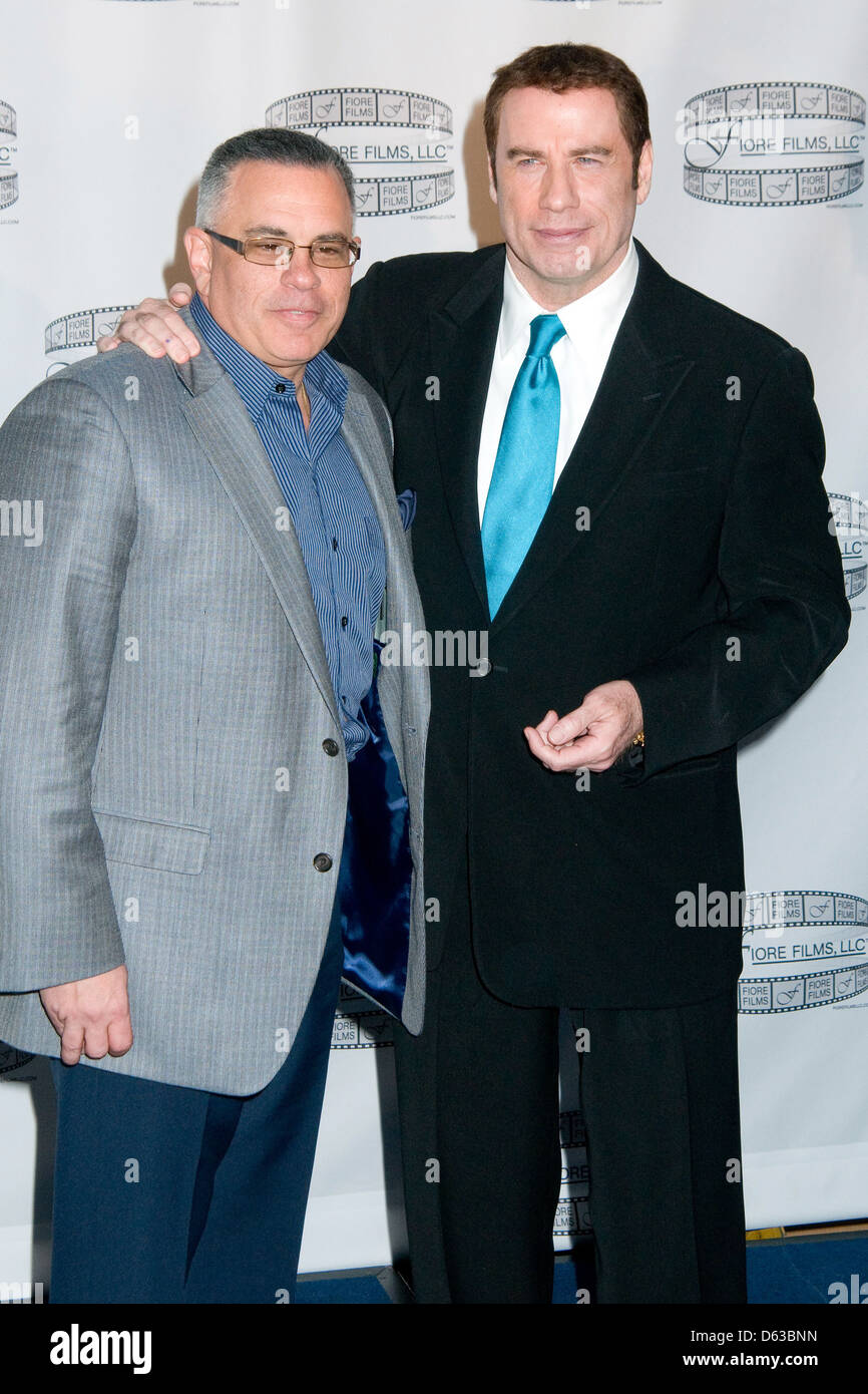 John Gotti Jr. and John Travolta 'Gotti: Three Generations' press