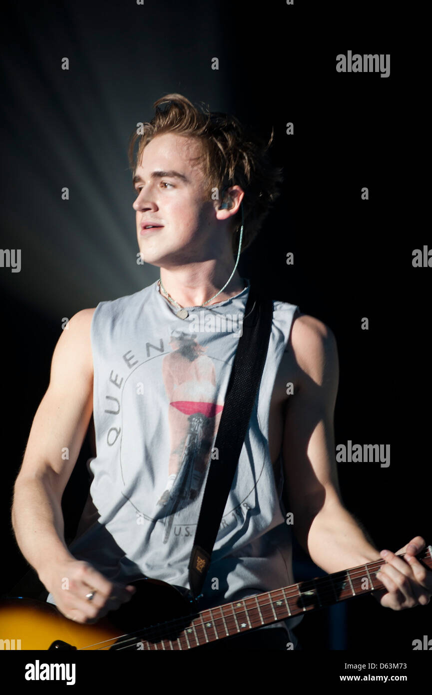 Tom Fletcher McFly performing live at Wembley Arena London, England