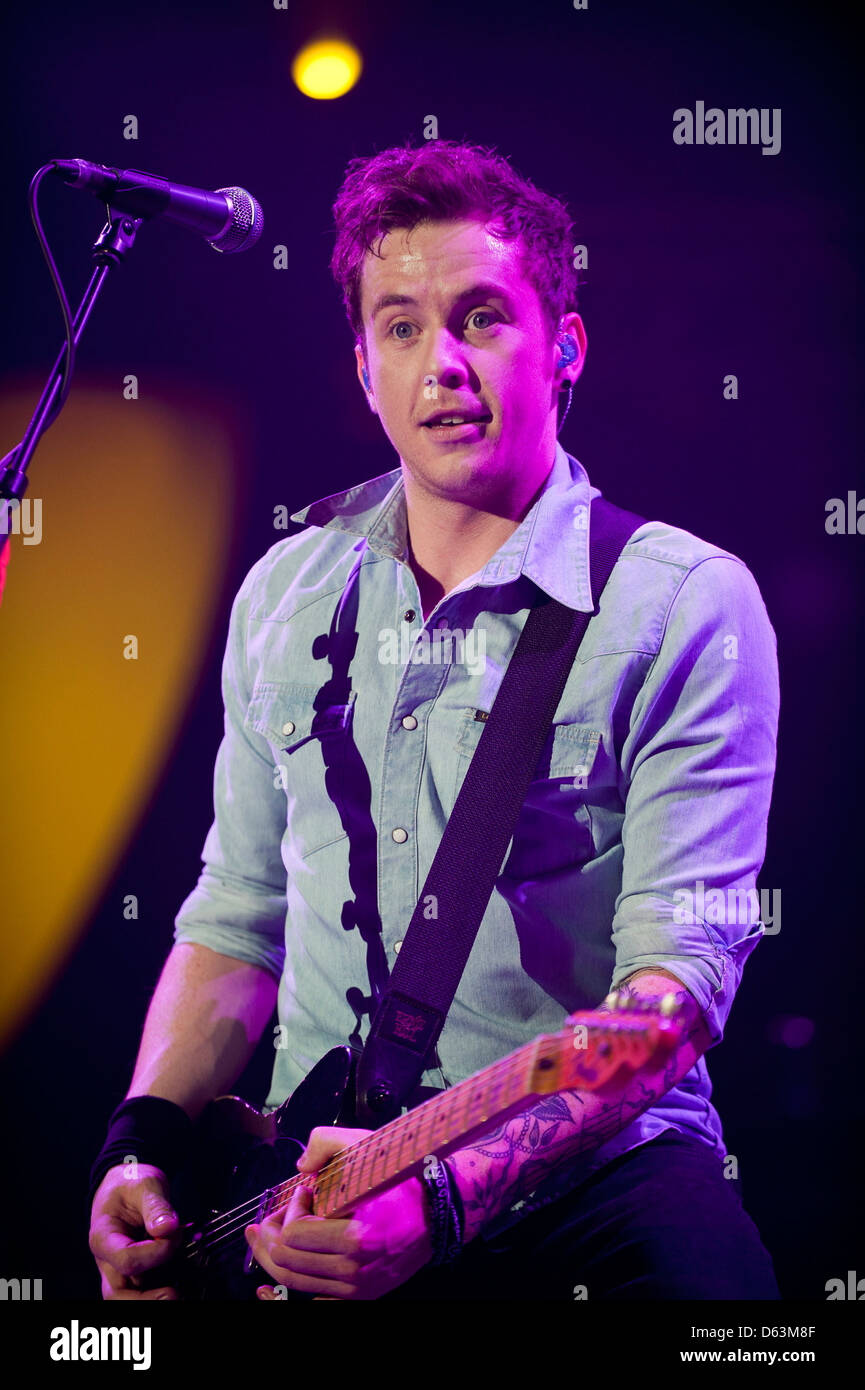 Danny Jones McFly performing live at Wembley Arena London, England - 01.04.11(): Gaelle Beri/ Stock Photo