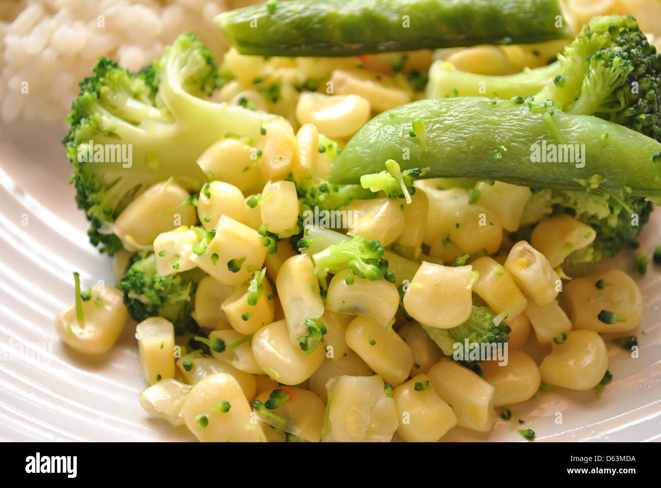 Mixed Veggies for Dinner Stock Photo