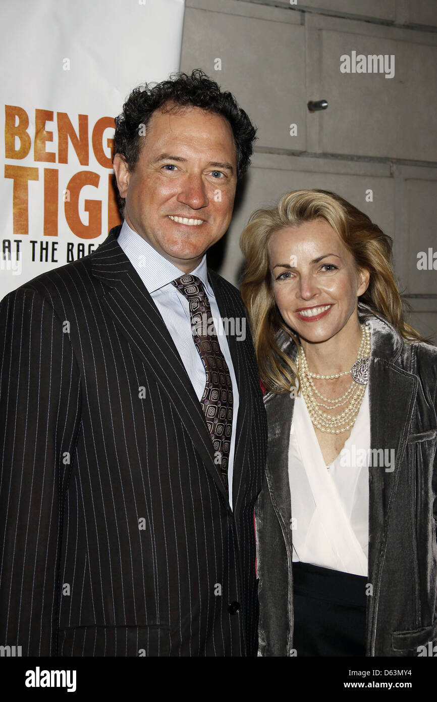 Kevin McCollum and Lynette Perry Opening night of the Broadway production of 'Bengal Tiger at the Baghdad Zoo' at the Richard Stock Photo